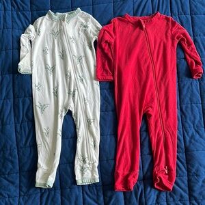 2 kyte baby zipper rompers